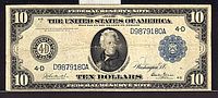 Fr.917, 1914 $10 Cleveland Federal Reserve Note, VF
